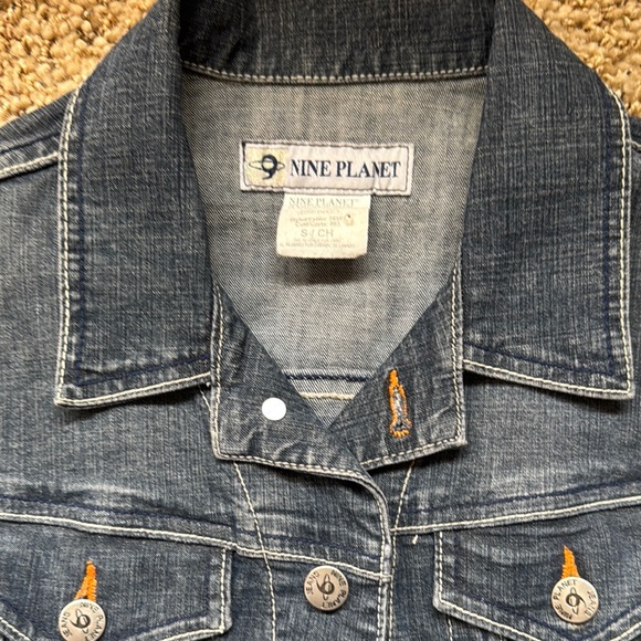 Denim Jacket with Button Details - Picture 2 of 4